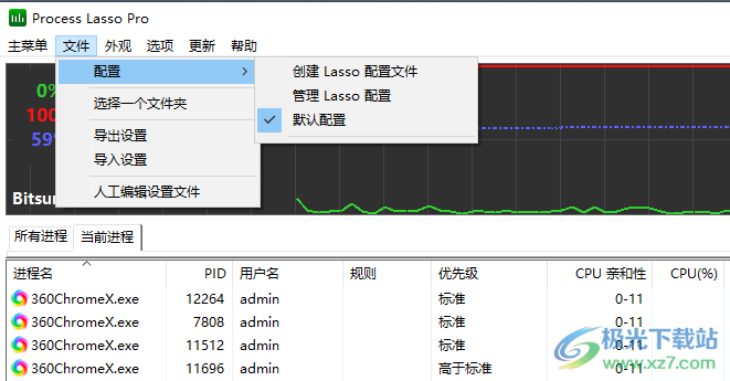process lasso pro 10中文破解版(电脑进程监控软件)