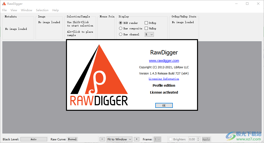 RawDigger免费版下载-RAW图像查看工具v1.4.5.727 免费版