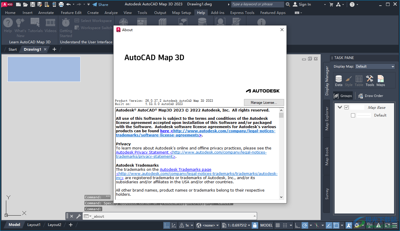 map3d2023官方免费破解版下载-Autodesk map 3d 2023最新破解版安装包附安装教程