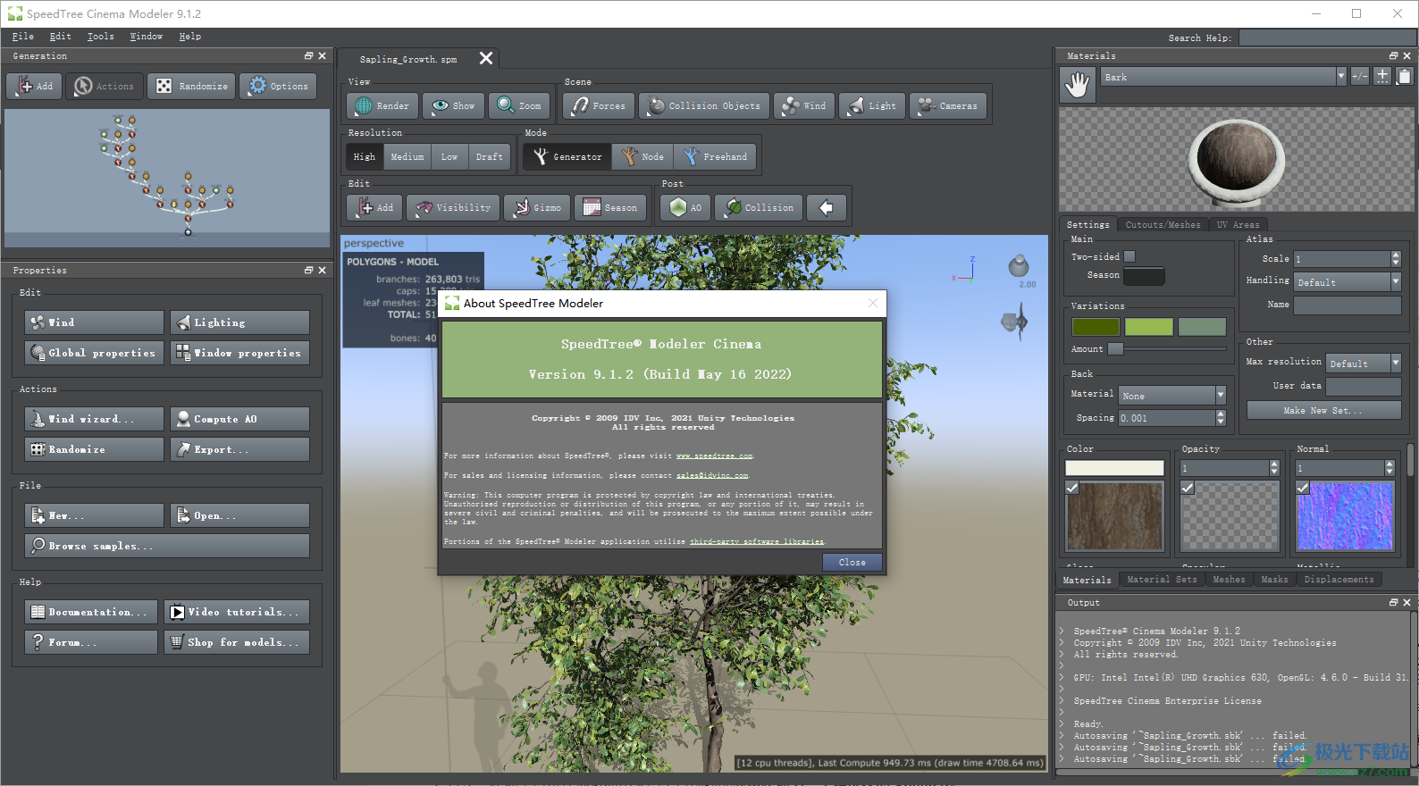 speedtree9最新破解版下载-speedtree cinema版本v9.1.2 cinema版本