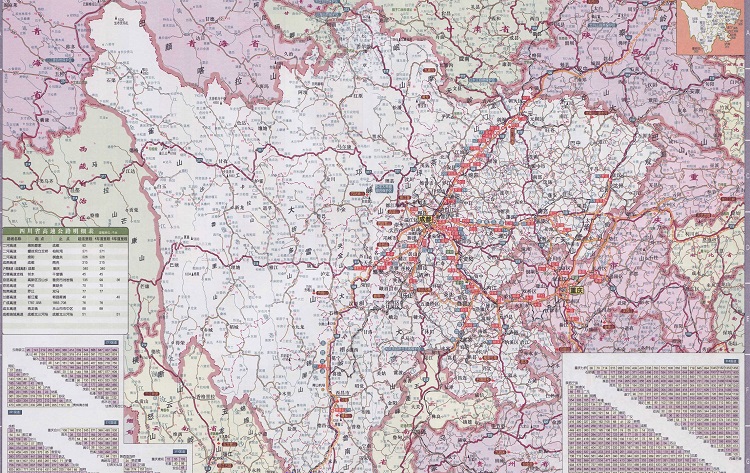 四川高速公路地图全图
