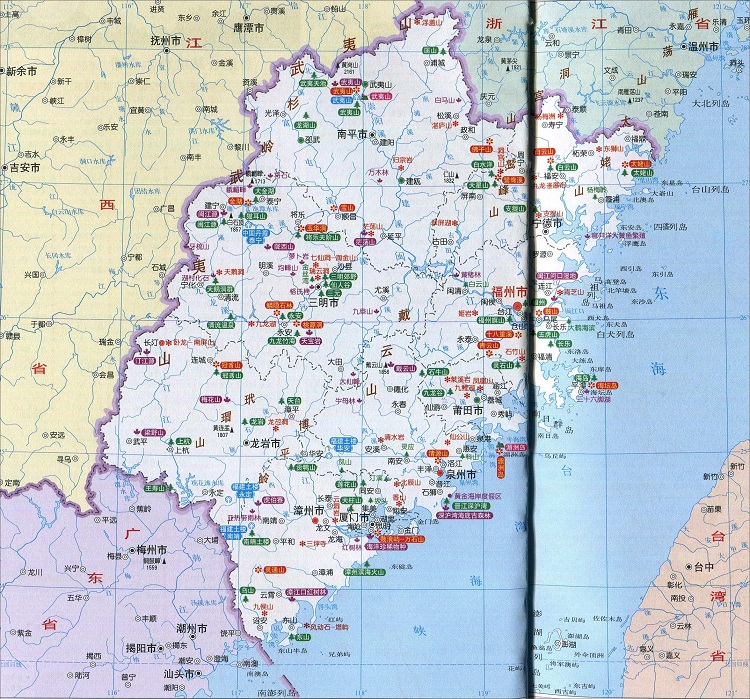 福建省旅游地图全图高清版下载-福建省旅游地图高清版大图
