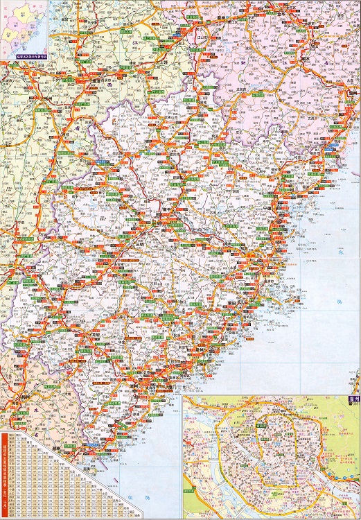 福建省交通地图全图下载-福建省交通地图高清版大图