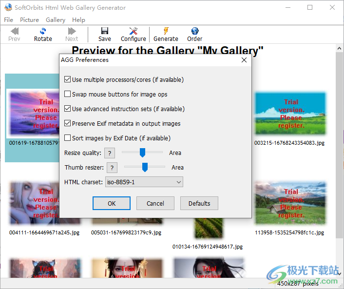 Html Web Gallery Generator(图片转html工具)