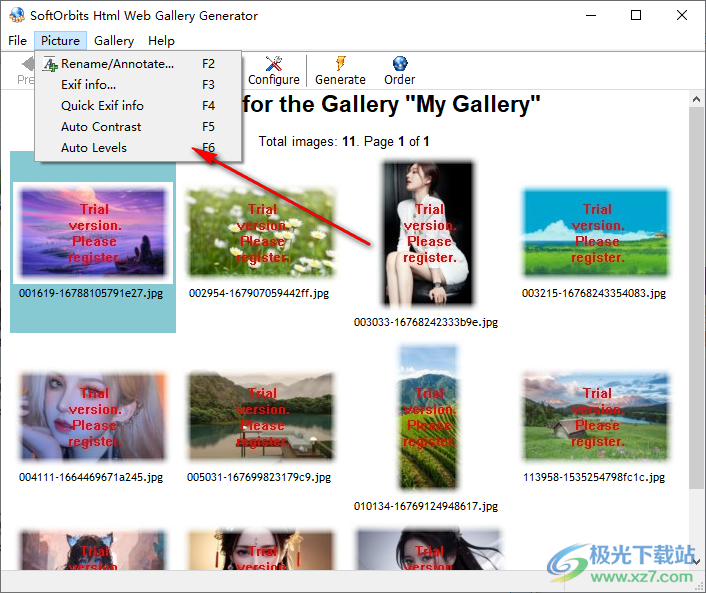 Html Web Gallery Generator(图片转html工具)