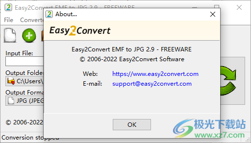 Easy2Convert EMF to JPG软件下载-emf图像转换jpg工具v2.9 免费版