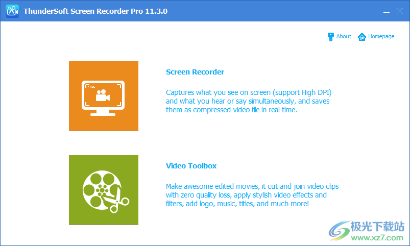 ThunderSoft Screen Recorder Pro破解版下载-电脑免费视频录制软件v11.3.0 免费版
