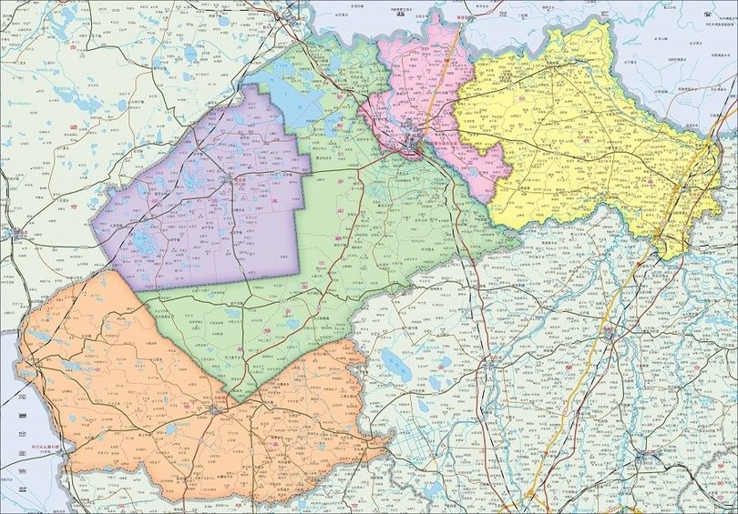 白山市地图高清放大版