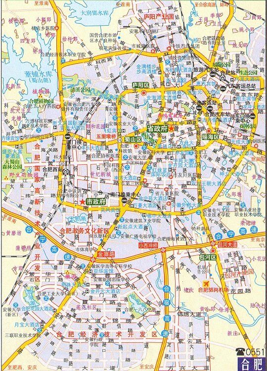 合肥交通地图高清版