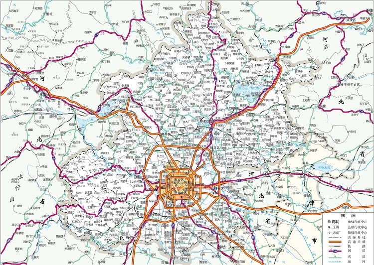 北京旅游交通地图高清版