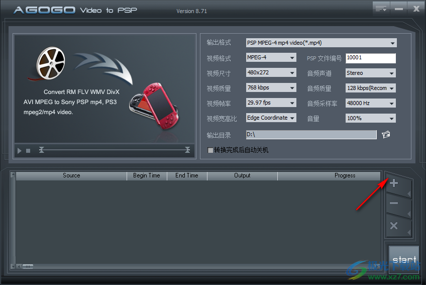 Agogo Video to PSP(视频转换工具)