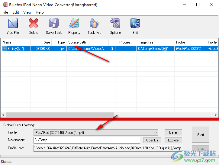 Bluefox iPod Nano Video Converter(视频转换软件)