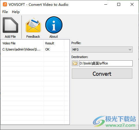Vovsoft Convert Video to Audio(视频转音频软件)