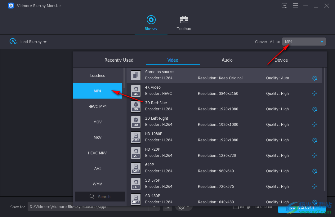 Vidmore Blu-ray Monster破解版(DVD翻录转换)