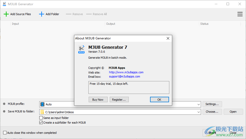M3U8 Generator(M3U8 视频生成工具)