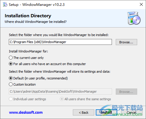 WindowManager(窗口位置大小固定器)