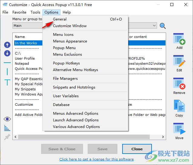 Quick Access Popup(快速启动菜单)