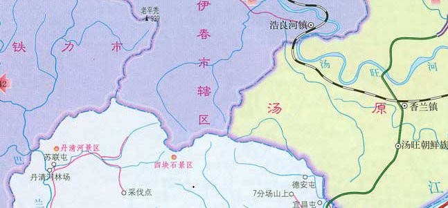 依兰县地图高清图