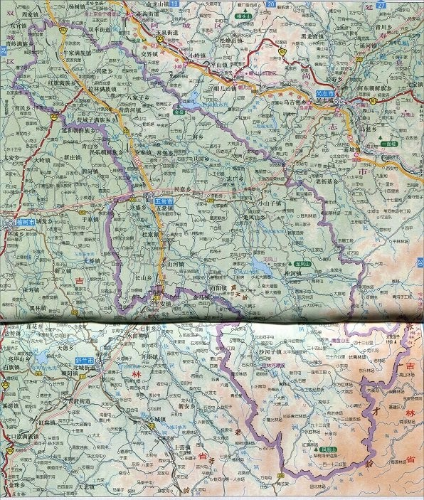 五常地图高清版大图