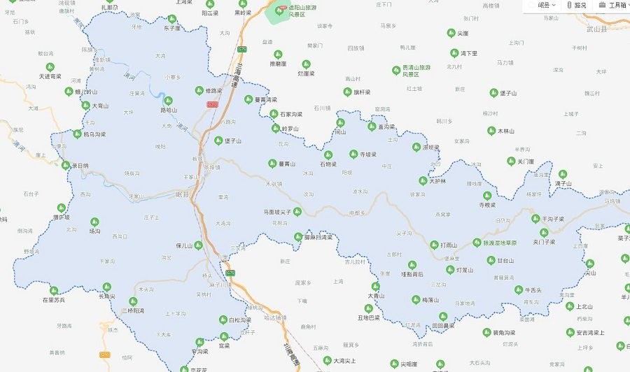 岷县地图卫星图高清版下载-甘肃岷县地图全图高清版可放大版