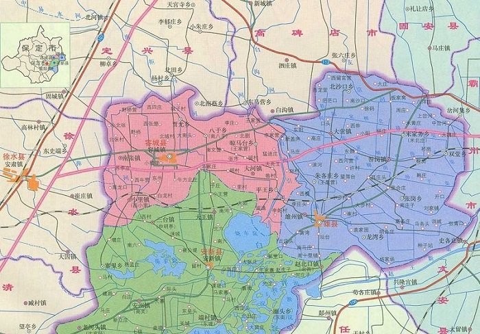 雄县地图全图高清版下载-河北保定雄县地图