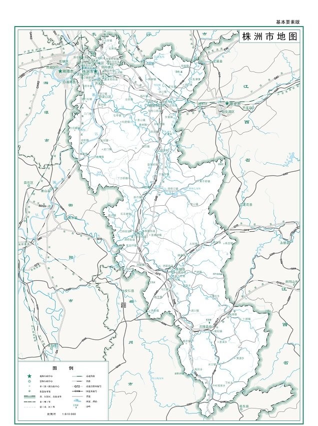 湖南省株洲市地图下载-株洲地图全图高清大图可放大版