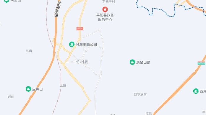 温州平阳县地图