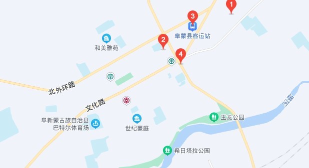 阜新县地图全图