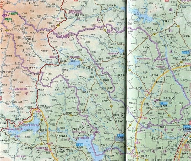 行唐县地图全图高清版图
