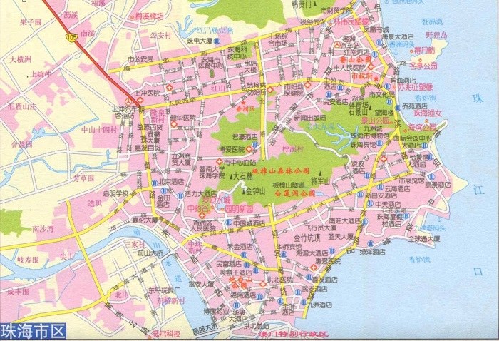 珠海市区地图全图高清版下载-珠海市区地图全图大图免费版