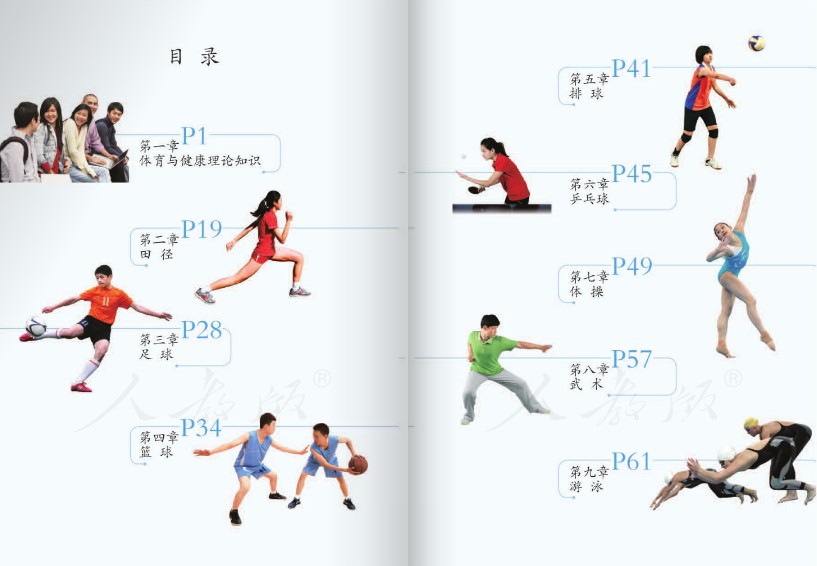 七年级体育与健康全一册电子版下载-体育与健康七年级全一册电子课本人教版