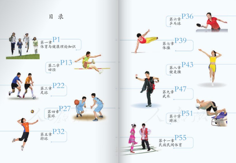 人教版体育与健康八年级全一册下载-体育与健康八年级全一册电子版课本电子版