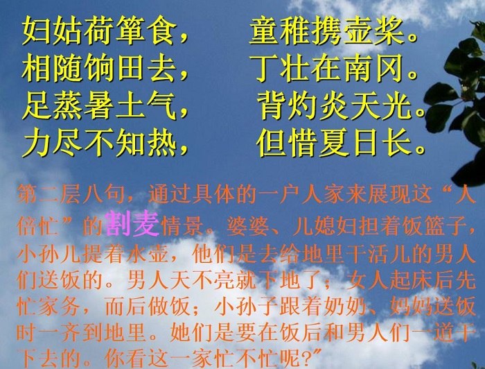观刈麦ppt免费版