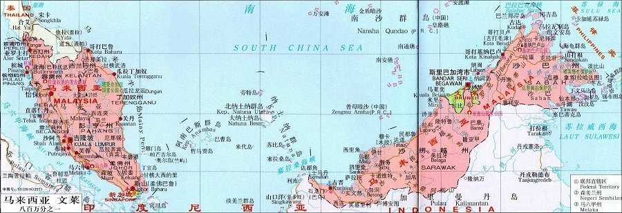文莱地图中文版下载-文莱地图高清版大地图免费版