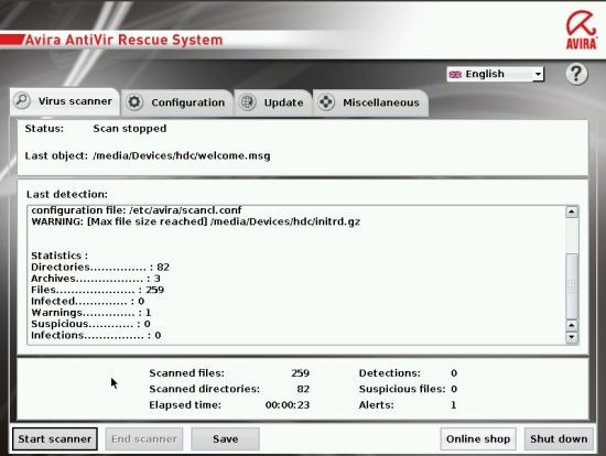 avira antiVir rescue system最新pc端