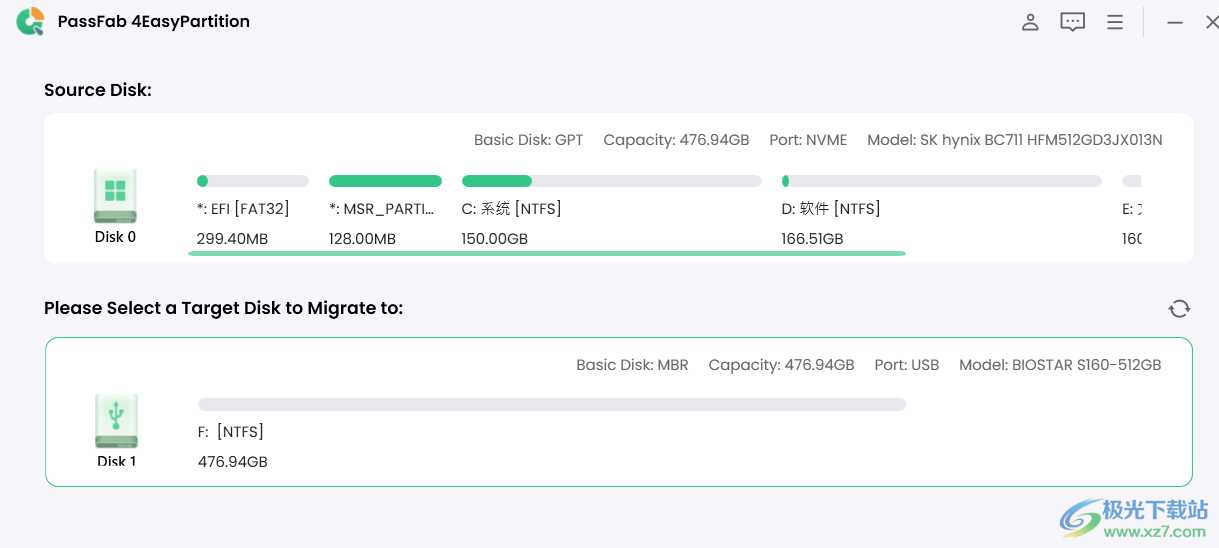 PassFab 4Easy Partition(系统迁移工具)