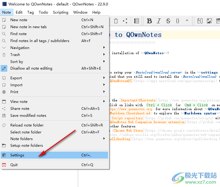 QOwnNotes(事务笔记管理软件)