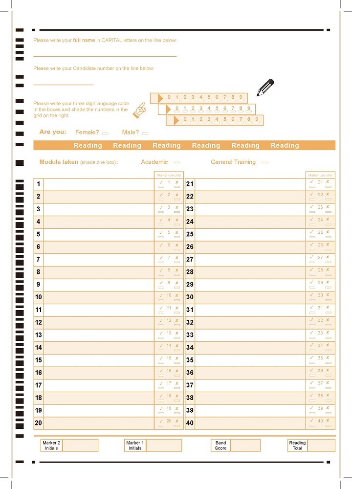 雅思答题卡软件下载-雅思答题纸word版无水印版