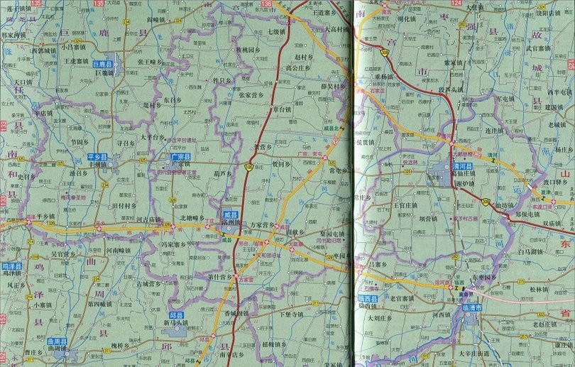 清河县地图全图高清版下载-河北邢台市清河地图可放大版