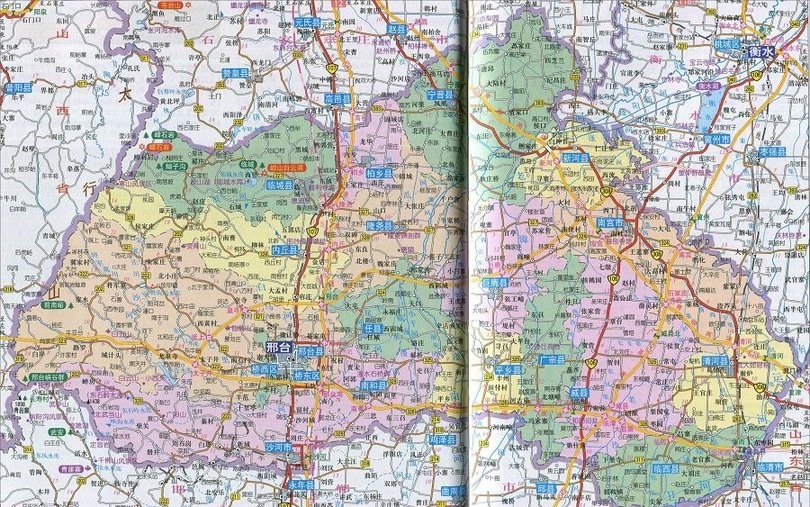 邢台地图全图各县图片下载-河北邢台市地图全图高清版大图最新版