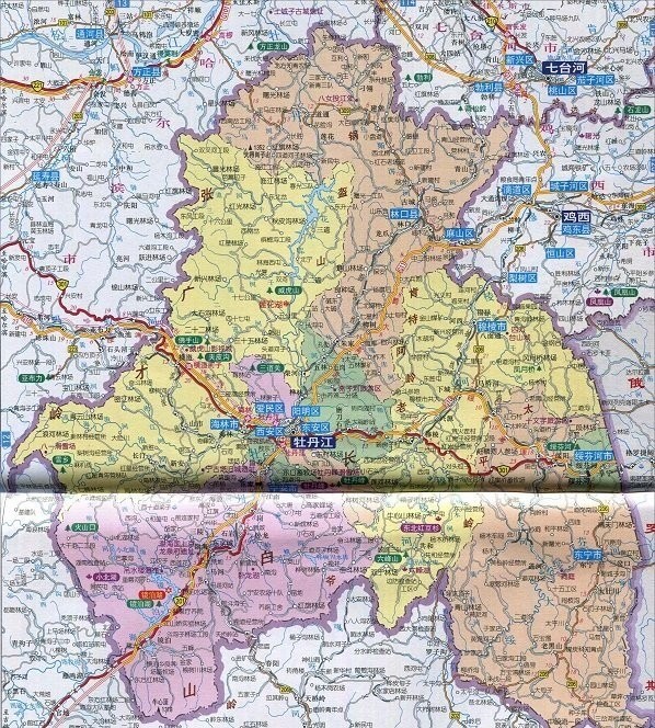 黑龙江省牡丹江市地图下载-牡丹江地图高清版大图片大全全图可放大版