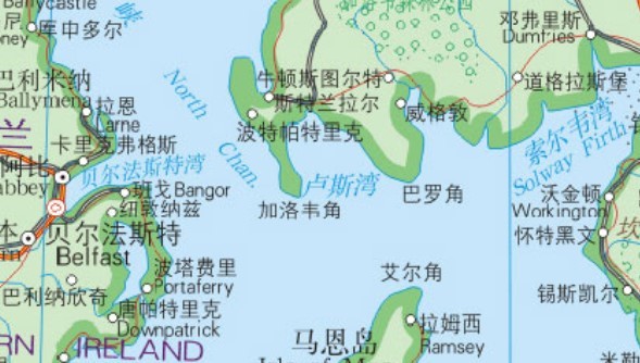 英国地图高清版可放大下载-英国地图中文版全图