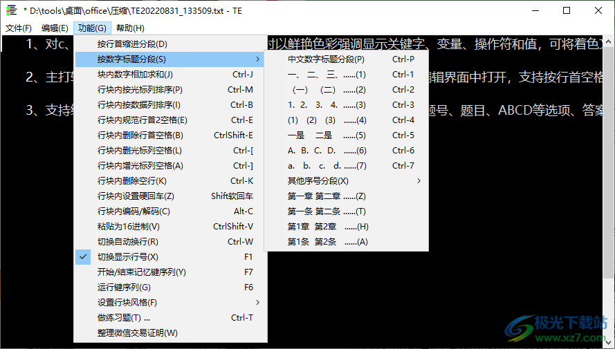 TestEdit(中文编辑器)